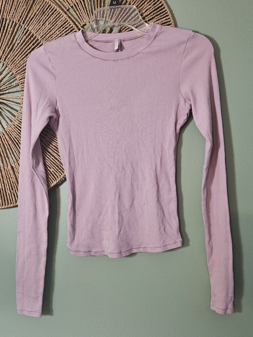 Skims Ribbed Crew Neck Long Sleeve